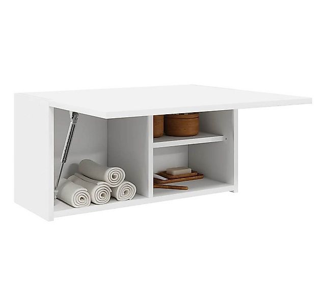 vidaXL Badezimmer-Set 60 x 25 x 30 cm Bad-Wandschrank Weiß 60x25x30 cm Span günstig online kaufen