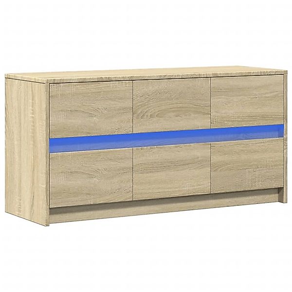 vidaXL TV-Schrank mit LED-Beleuchtung Sonoma-Eiche 100x34x50 cm 852217 günstig online kaufen