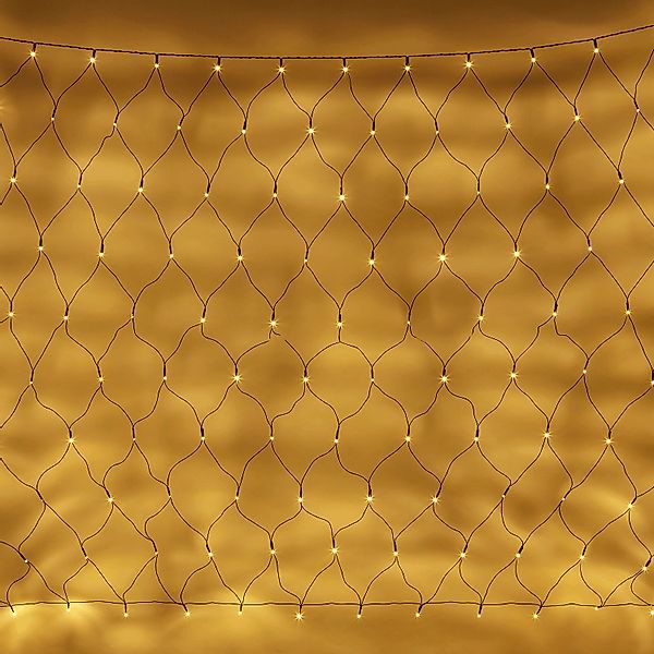 Essential Connect 8m x 1.5m 560er LED Lichternetz warmweiß koppelbar grünes günstig online kaufen