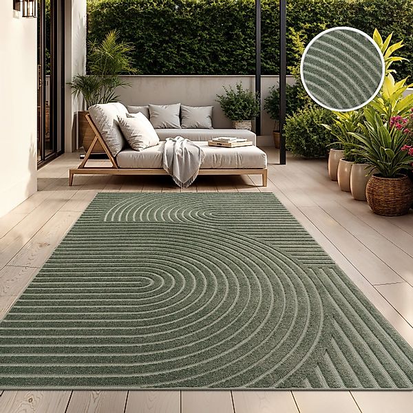 TT Home Teppich 10-496-6_80X150_Grün_Rechteckig, Rechteckig, Höhe: günstig online kaufen