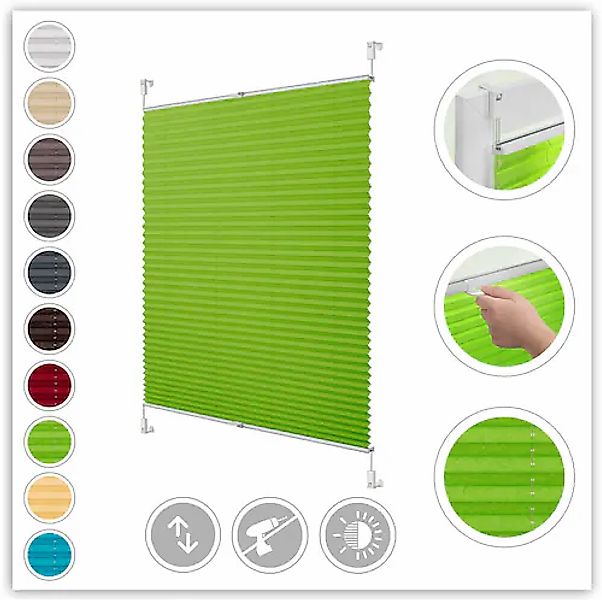 LICHTBLICK ORIGINAL Plissee "Klemmfix" Lichtschutz ohne Bohren verspannt Fa günstig online kaufen