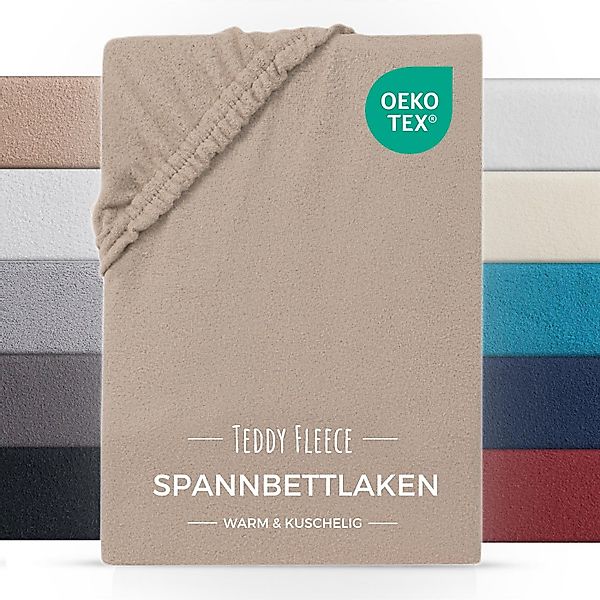 Carpe Sonno Spannbettlaken Teddy Fleece Winter Bettlaken 90x200 100x200 140 günstig online kaufen