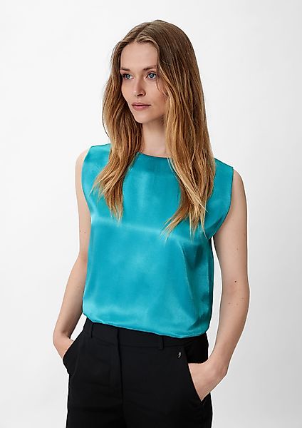 Comma Blusentop Satinbluse aus Viskosemix günstig online kaufen