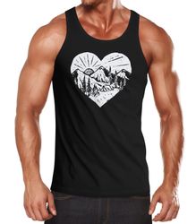 Neverless Tanktop Herren Tank-Top Wandern Berge günstig online kaufen