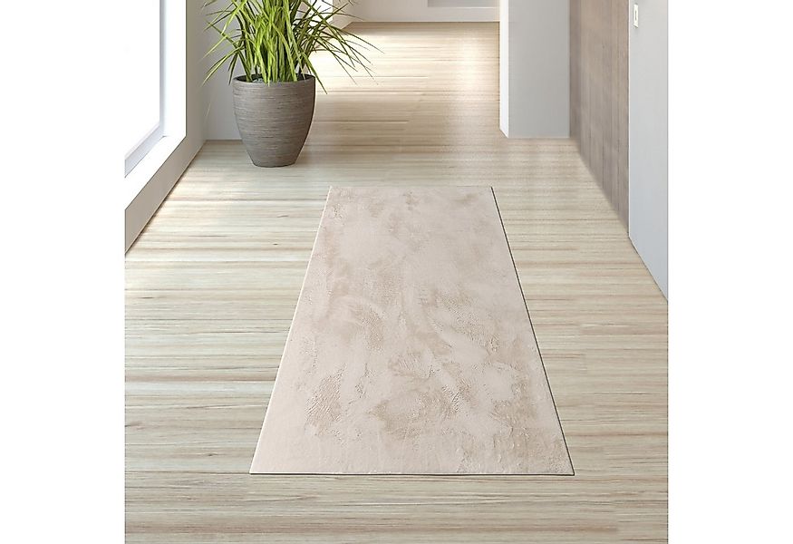 TeppichHome24 Teppich Teppich creme weich pflegeleicht saugrobotergeeignet günstig online kaufen