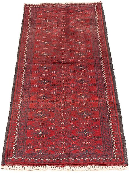 morgenland Orientteppich »Afghan - 140 x 44 cm - rot«, rechteckig, Wohnzimm günstig online kaufen