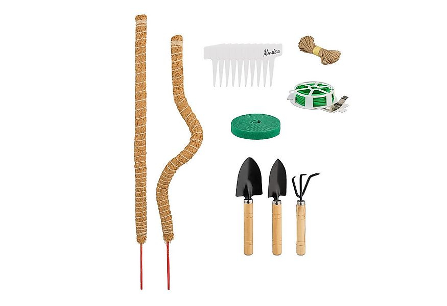 relaxdays Rankhilfe 2er Set Kokosstäbe 65 cm mit Zubehör, 2er Set günstig online kaufen