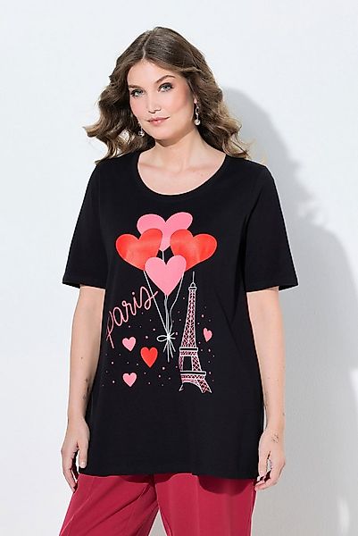 MIAMODA T-Shirt T-Shirt A-Linie Eiffelturm mit Herzen Halbarm günstig online kaufen