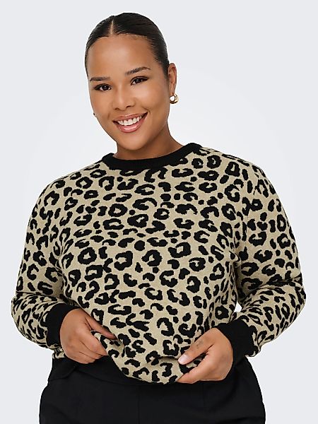 ONLY CARMAKOMA Rundhalspullover "CARIBI JQ LS O-NECK KNT" günstig online kaufen