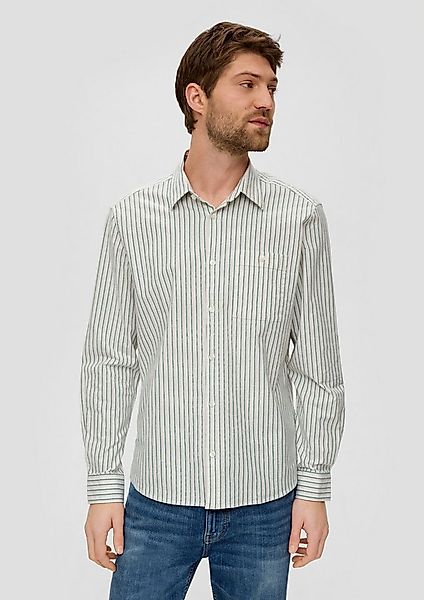 s.Oliver Langarmhemd Hemd Langarmhemd mit Under-Button-down-Kragen günstig online kaufen