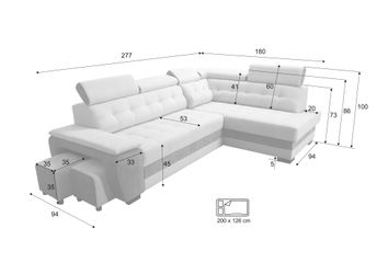 robin Ecksofa Grand Ecksofa mit Bettfunktion günstig online kaufen