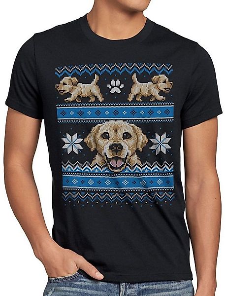 style3 T-Shirt Hundewelpe Ugly Sweater golden retriever x-mas pulli weihnac günstig online kaufen