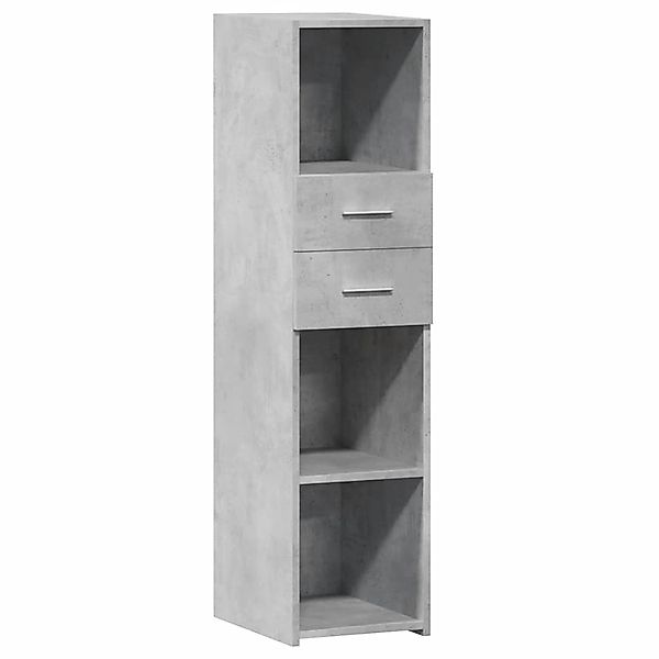 vidaXL Highboard Betongrau 30x42,5x124 cm Holzwerkstoff 846155 günstig online kaufen