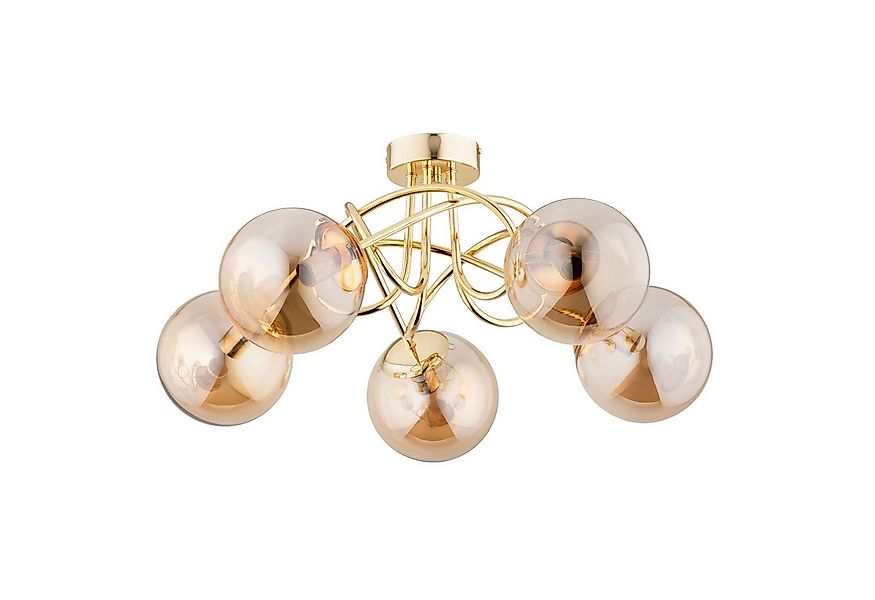 Licht-Erlebnisse Deckenleuchte BRIONI, ohne Leuchtmittel, Kugel Schirm B: 5 günstig online kaufen