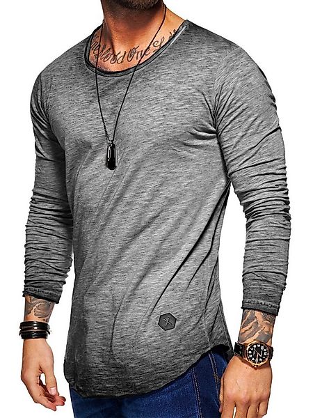 Style-Division Longsleeve SDDENTON Basic O-Neck im Oversize-Look günstig online kaufen