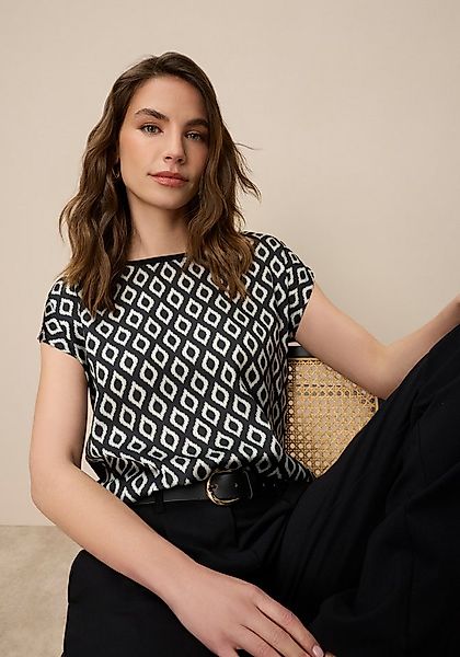 Tamaris Shirtbluse in lockerer Form mit Satin günstig online kaufen