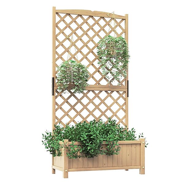 COSTWAY Blumenkasten, mit Spalier, Rankgitter & günstig online kaufen