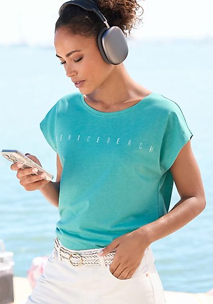 Venice Beach Kurzarmshirt, mit Frontdruck, T-Shirt aus Baumwollmischung, Ba günstig online kaufen