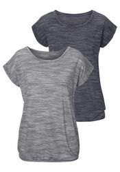 Beachtime Kurzarmshirt mit Struktureffekt (2er-Pack) aus günstig online kaufen