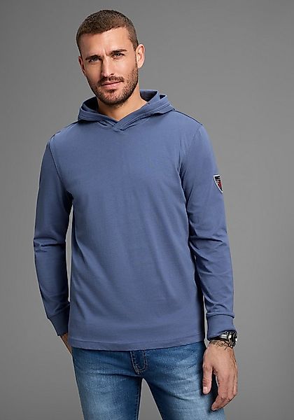 DELMAO Kapuzenshirt Neue Kollektion mit Badge am Ärmel günstig online kaufen