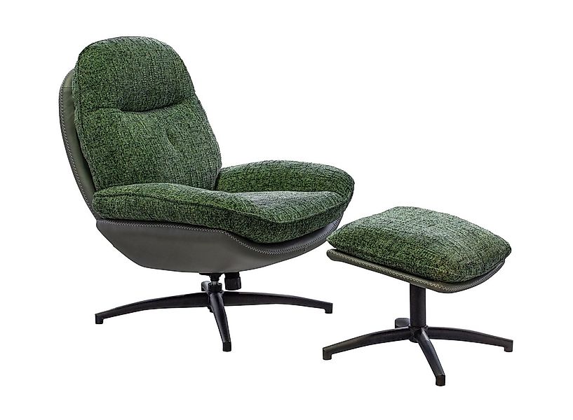 LC Home Relaxsessel LC Home Drehsessel inkl.Hocker Rockdale mit Karosteppun günstig online kaufen
