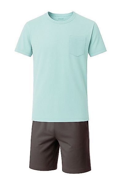 AM Legend Pyjama AM Legend Pyjama Shorty Schlafanzug Kurzarm T-Shirt + Hose günstig online kaufen