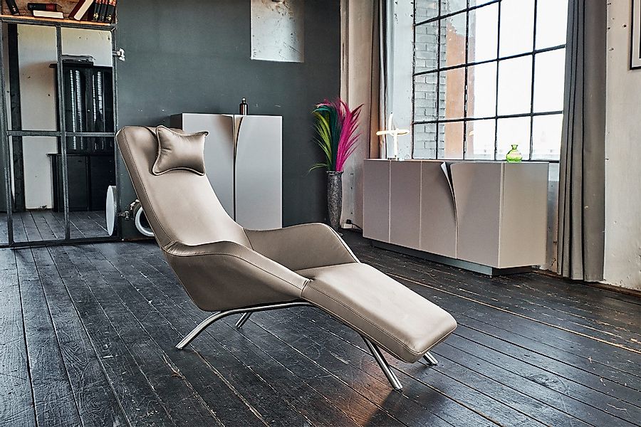 KAWOLA Relaxliege CAVAL, Leder verschiedene Farben günstig online kaufen