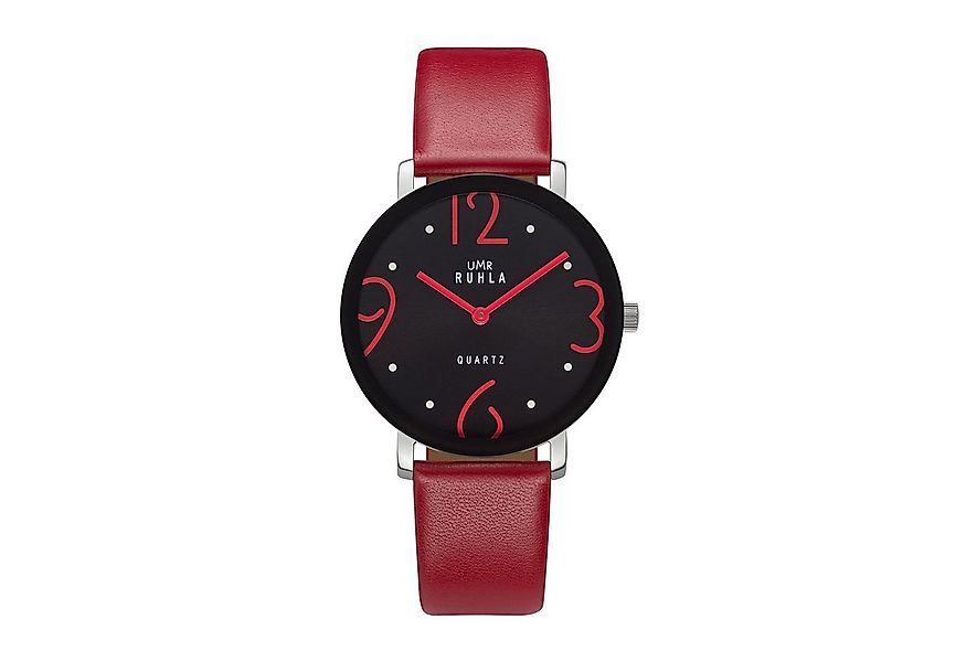 UMR Ruhla Quarzuhr Uhren Manufaktur Ruhla - Quarz-Armbanduhr - Lederband ro günstig online kaufen