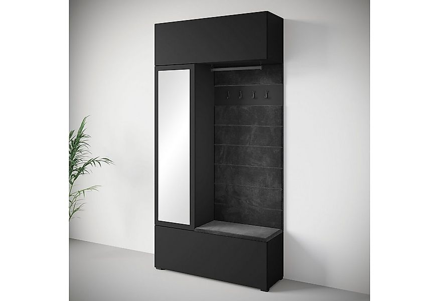 Home affaire Garderoben-Set TEJO, (Komplett-Set, 1-St), Mit Spiegel, gepols günstig online kaufen