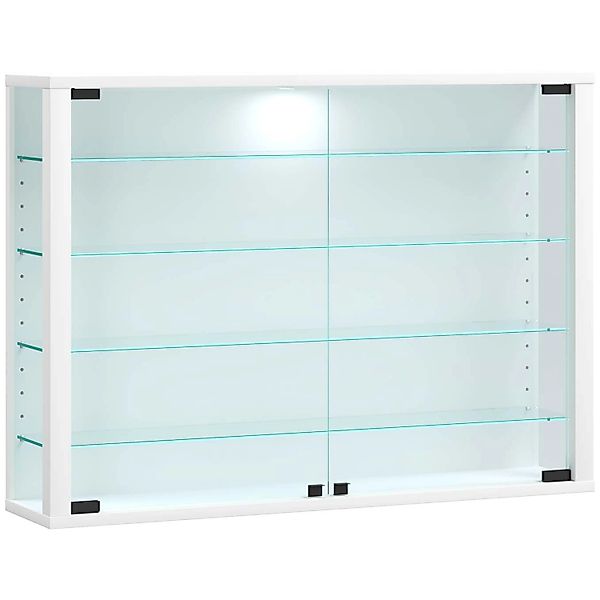 ebuy24 VitrosaL Vitrinenschrank Wandhängend 2 Glastüren Weiß günstig online kaufen