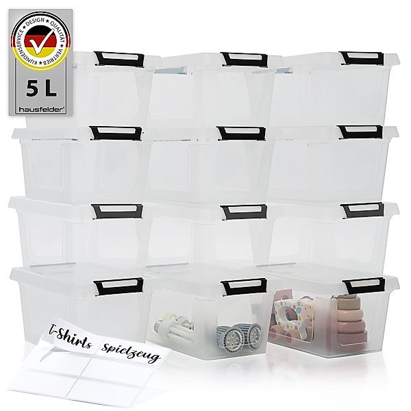 Hausfelder Aufbewahrungsbox Ordnungsboxen mit Deckel und günstig online kaufen