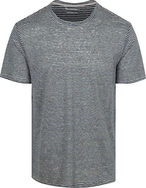 KnowledgeCotton Apparel T-shirt Streifen Navy  - Größe M günstig online kaufen
