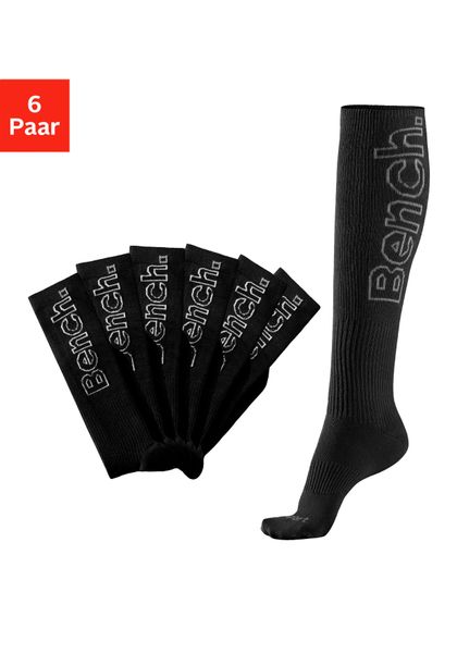 Bench. Kniestrümpfe Packung, 6 Stk. tlg. mit antibakterieller Feuchtigkeits günstig online kaufen