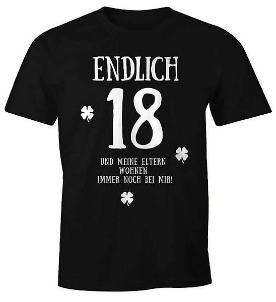 MoonWorks Print-Shirt Herren T-Shirt Endlich 18 günstig online kaufen