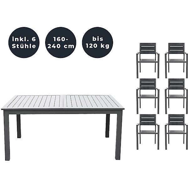 Home Deluxe Sitzgruppe Casa Madera 6-tlg. günstig online kaufen