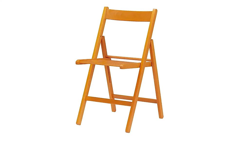 Klappstuhl Aus massivem Holz Sven ¦ orange ¦ Maße (cm): B: 45 H: 79 T: 50.0 günstig online kaufen