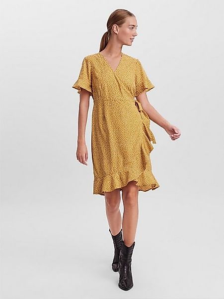 Vero Moda Shirtkleid Kurzes Wickel mit Rüschen VMHENNA (kurz) VMHENNA 2/4 W günstig online kaufen