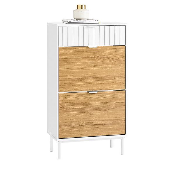 SoBuy Schuhkipper FSR174, mit 2 Klappen Schuhablage Schuhschrank schmal Sch günstig online kaufen