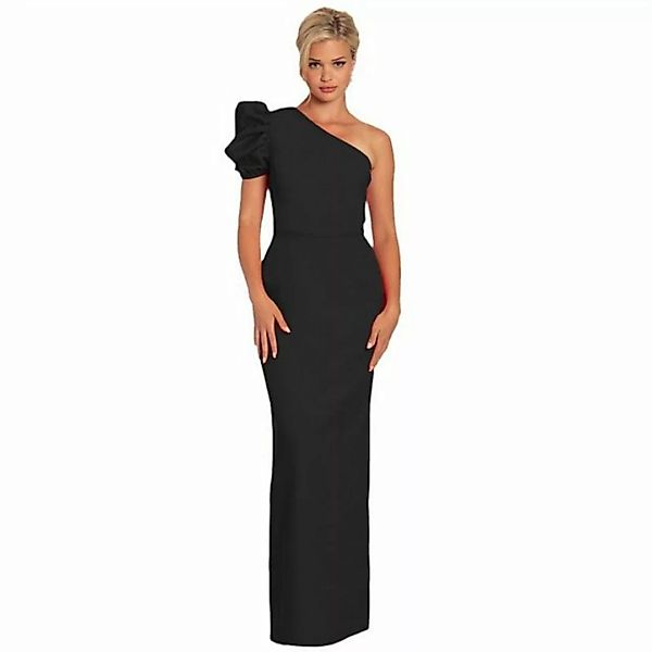 RUZU UG Abendkleid One-Shoulder-Sexy-Kleid, elegantes Abendkleid mit Latern günstig online kaufen