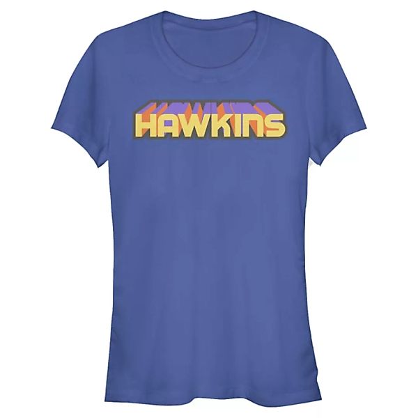 Netflix - Stranger Things - Hawkins 3D Text - Frauen T-Shirt günstig online kaufen