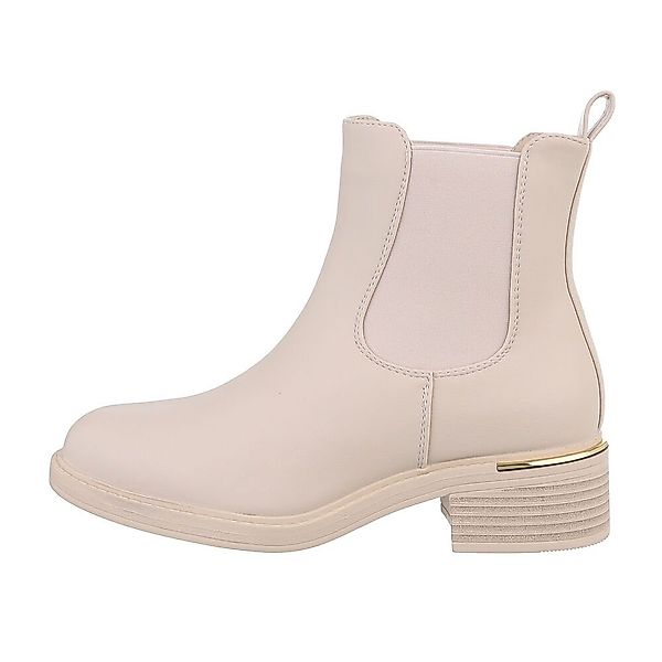 Ital-Design Damen Chelsea Freizeit Chelseaboots Blockabsatz günstig online kaufen