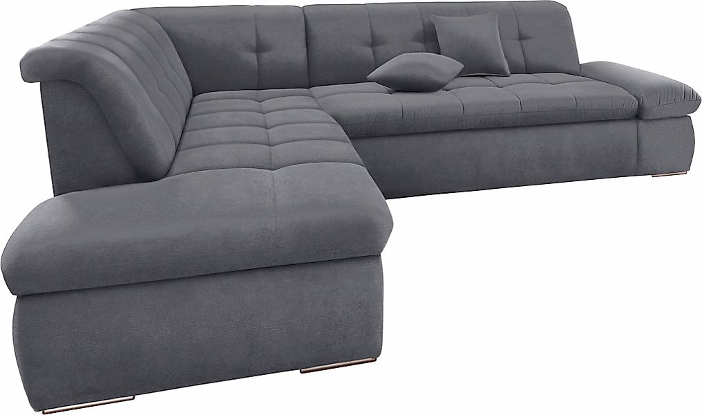 DOMO collection Ecksofa »NMoric incl. Zierkissen B/T/H: 273/216/80 cm L-For günstig online kaufen