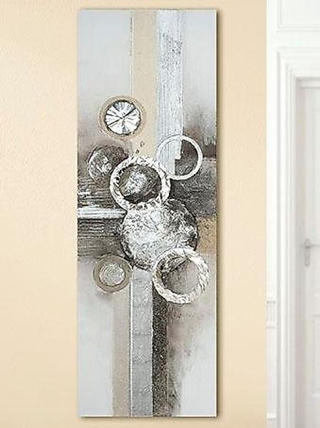 GILDE Leinwandbild "Gemälde Anelli", Abstrakt, (1 St.), handgemalt, 50x150 günstig online kaufen