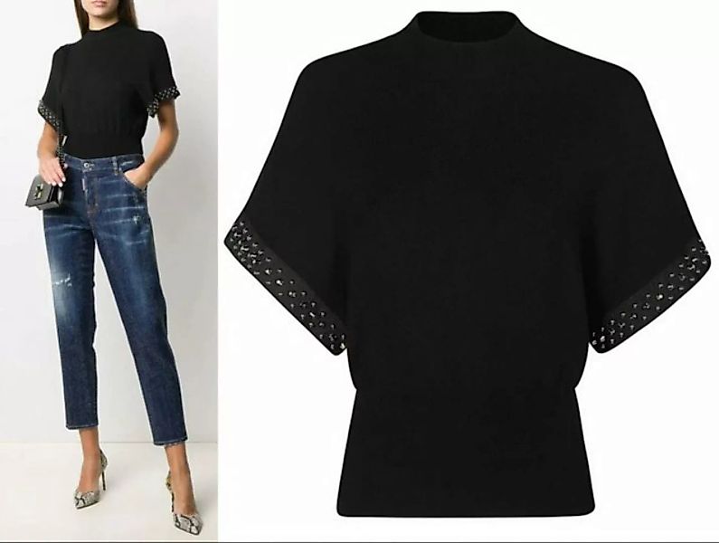 Dsquared2 Strickpullover DSQUARED2 Stud-embellished Knit Top Pullover Sweat günstig online kaufen