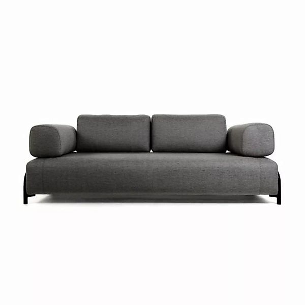 Natur24 Sofa Sofa Compo 3-Sitzer dunkelgrau 232cm Couch günstig online kaufen