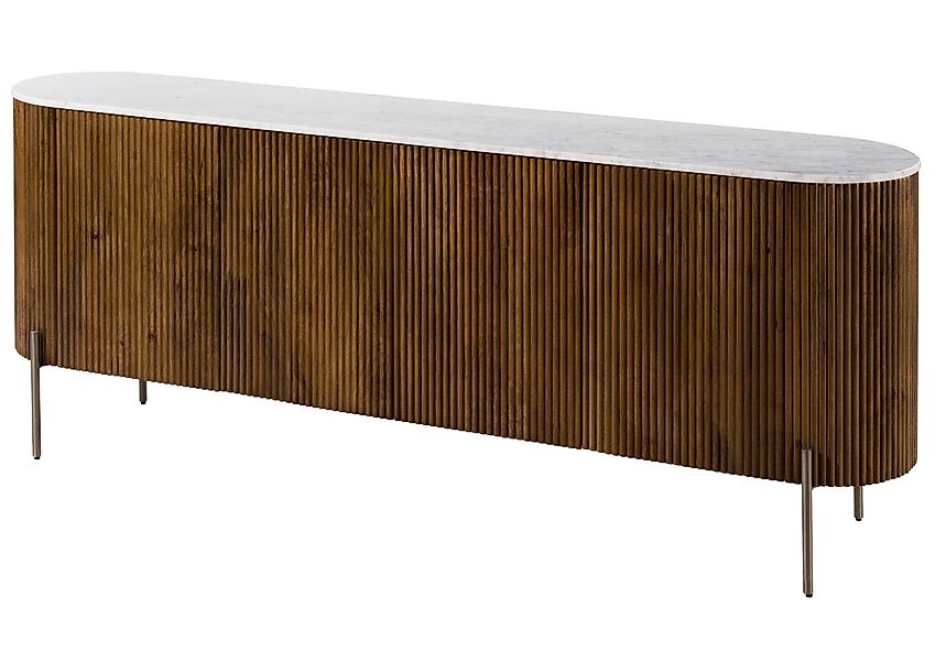 Massivmoebel24 Sideboard (Mango 200x40x76 braun lackiert günstig online kaufen