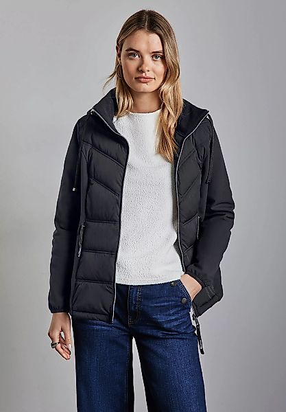 STREET ONE Steppjacke, mit Kapuze, mit Kapuze mit Tunnelzugband günstig online kaufen