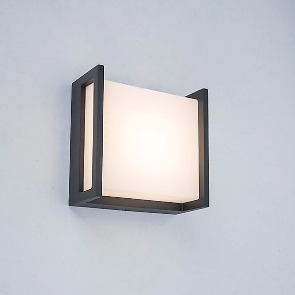 Lutec LED-Außenwandleuchte Qubo klein quadratisch günstig online kaufen
