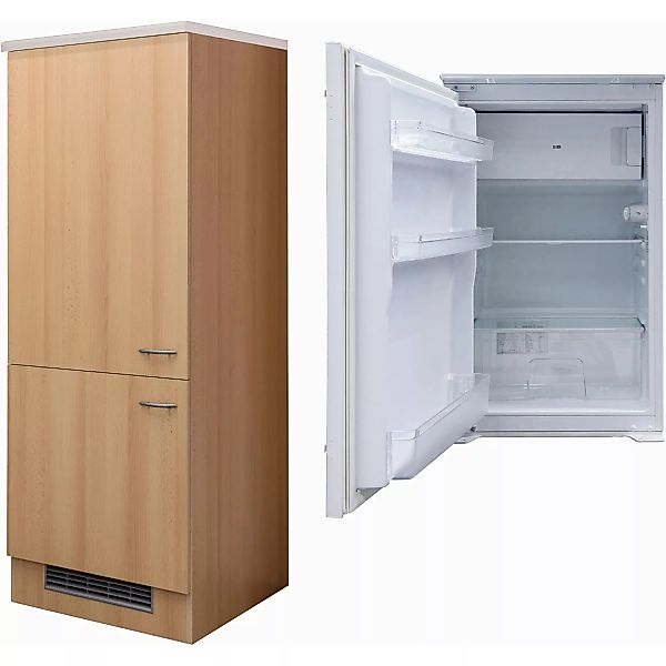 Flex-Well Exclusiv Kühlschrank-Umbau Nano mit Kühlschrank PKM KS 120.4A+ EB günstig online kaufen