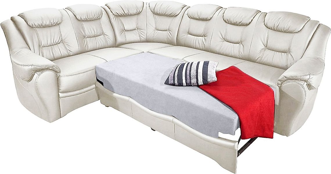 sit&more Ecksofa »Bellevue L-Form« wahlweise mit Bettfunktion günstig online kaufen